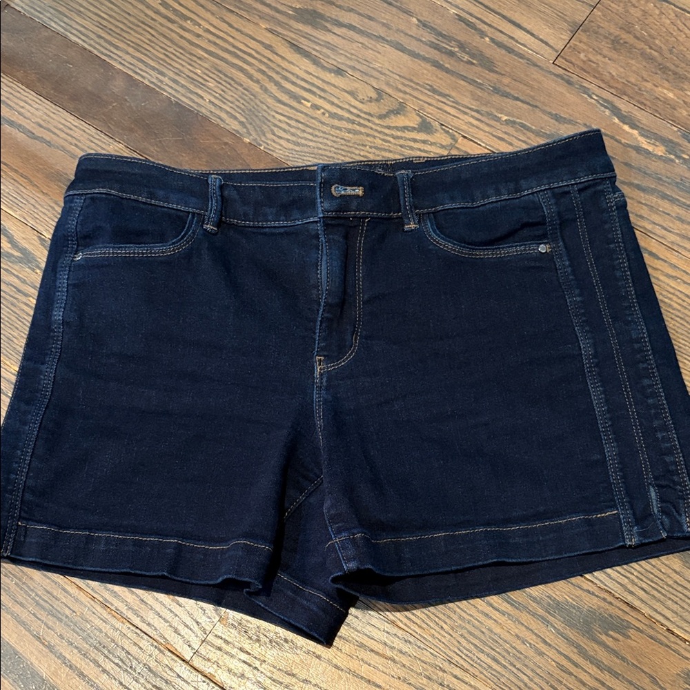 Women's Dark Blue Denim Shorts
